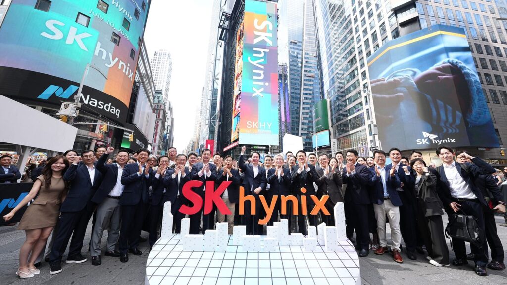 SK하이닉스, 미 나스닥 입성... 자본시장 심장부에서 '글로벌 컴퍼니' 위상 드높인다. 06/2026 /SK하이닉스
